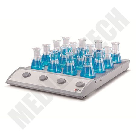 MS-M-S16 - DLAB 16-Position Magnetic Stirrer